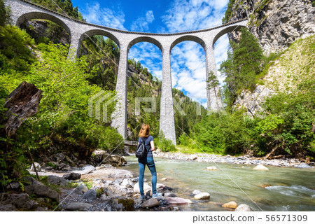 Landwasser Viaduct in Filisur, Switzerland 56571309