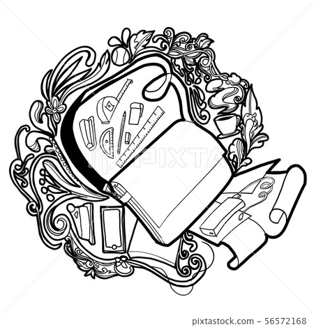 Concept drawing vector of study or learning in Concept drawing vector of study or learning in 56572168