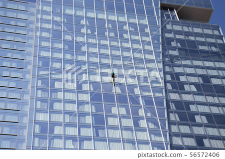 Hotel window glass cleaning 56572406