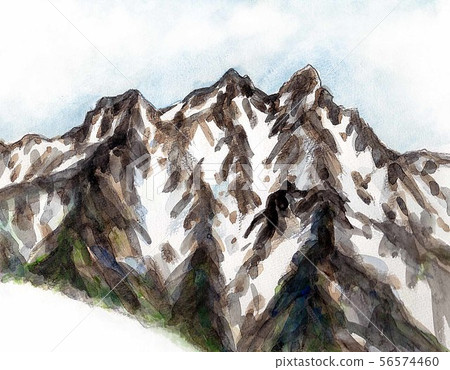 Mt. Komaga seen from Komagatake [Kaiya Mountains] 56574460