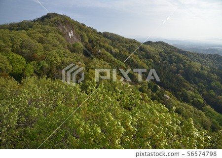 從大小山脈南側的山頂看山頂的方向 從大小山脈南側的山頂看山頂的方向 56574798