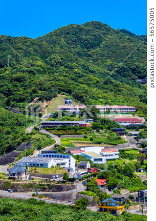 Sunset Sogame, view of Dezu Bunkamura, World Heritage Nagasaki Sunset Road [Nagasaki, Nagasaki City, Outer Sea] 56575005