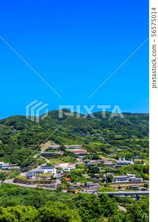 Sunset Sogame, view of Dezu Bunkamura, World Heritage Nagasaki Sunset Road [Nagasaki, Nagasaki City, Outer Sea] 56575014