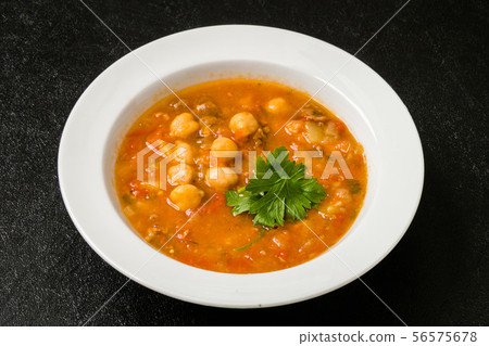 Chickpea soup Moroccan cuisine Moroccan chickpea beans soup Chickpea soup Moroccan cuisine Moroccan chickpea beans soup 56575678