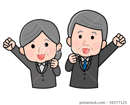 Occupation Office Worker Upper Body Senior Gender Illustration Occupation Office Worker Upper Body Senior Gender Illustration 56577125