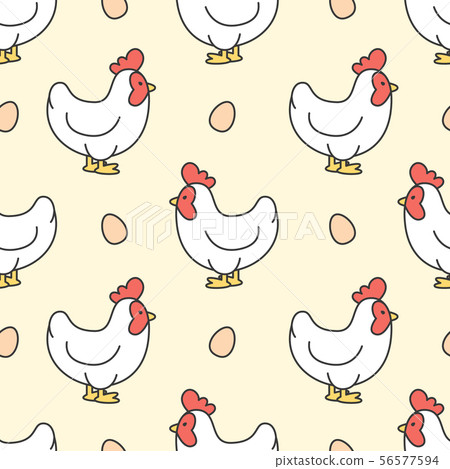 Chicken and egg Seamless Pattern Background Chicken and egg Seamless Pattern Background 56577594