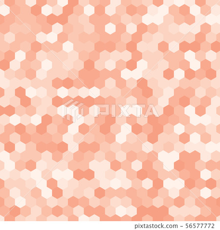 Red random hexagon mosaic or tiles background. 56577772