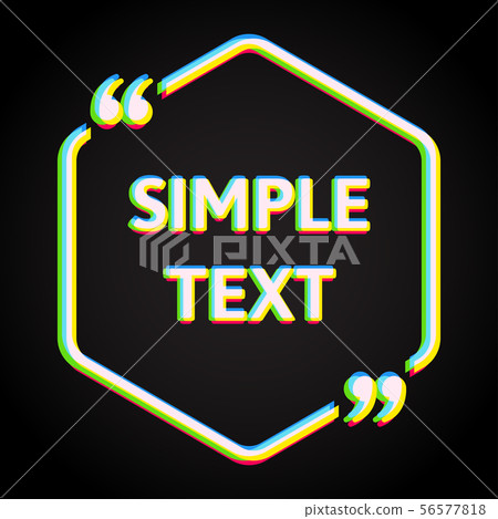 Vector template blank hex creative color quote 56577818
