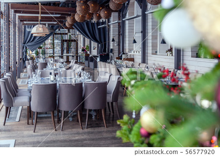 New Year's Christmas interior veranda modern 56577920