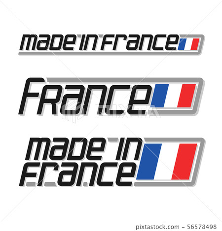 Vector text made in France Vector text made in France 56578498