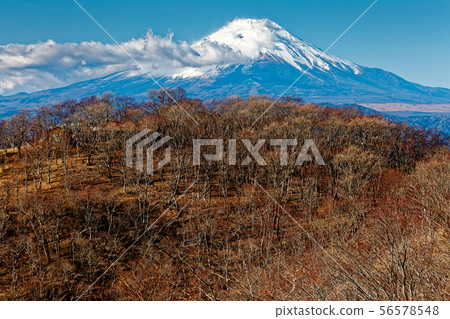 Tanzawa, Nabewariyama and Mt.Fuji in early winter Tanzawa, Nabewariyama and Mt.Fuji in early winter 56578548