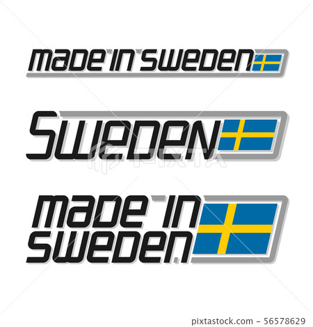 Vector text made in Sweden Vector text made in Sweden 56578629