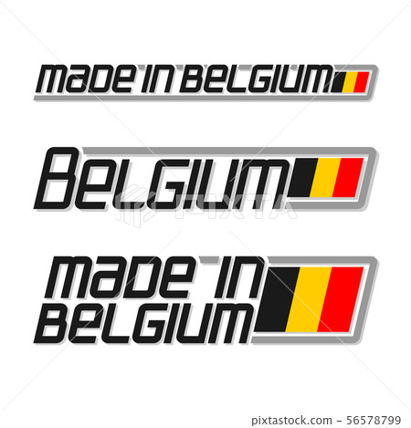 Vector text made in Belgium Vector text made in Belgium 56578799