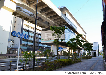 Toei Nippori Toneri Liner, Ogiohashi Station and surrounding scenery 56578952