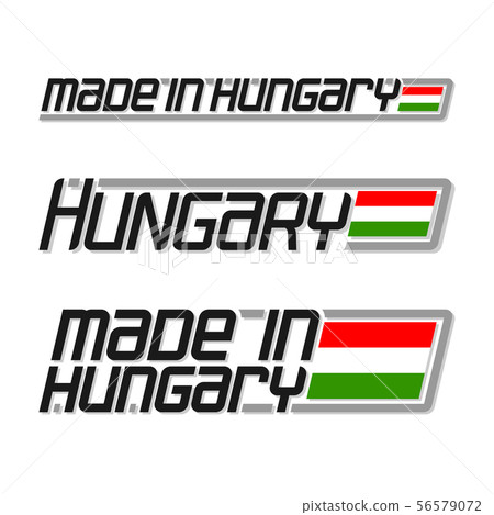 Vector text made in Hungary Vector text made in Hungary 56579072