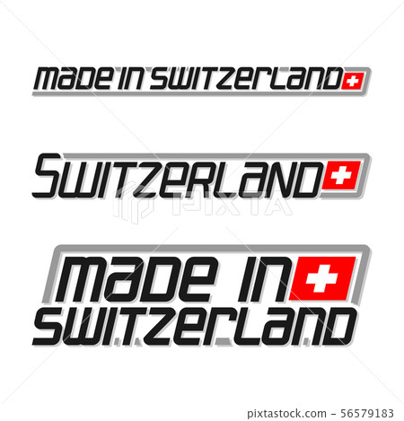 Vector text made in Switzerland Vector text made in Switzerland 56579183