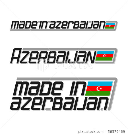 Vector text made in Azerbaijan 56579469