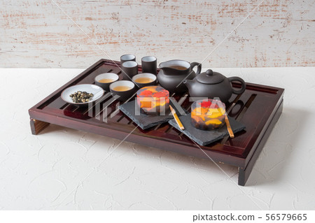 Chinese tea set of beauty and health 56579665