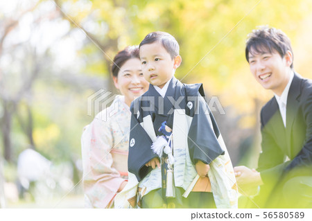 festival day for children of three, five and seven years of age, boy, man-child 56580589