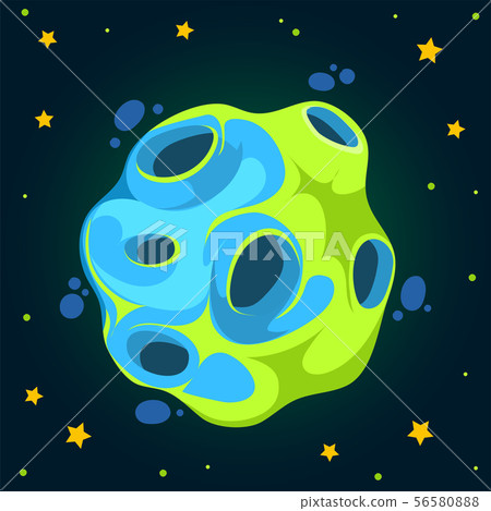 Fantasy cartoon planet. Vector illustration Fantasy cartoon planet. Vector illustration 56580888
