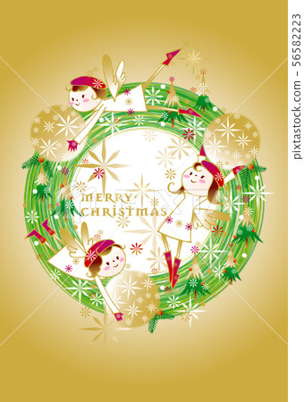 Christmas Card_ Background Gold Christmas Card_ Background Gold 56582223