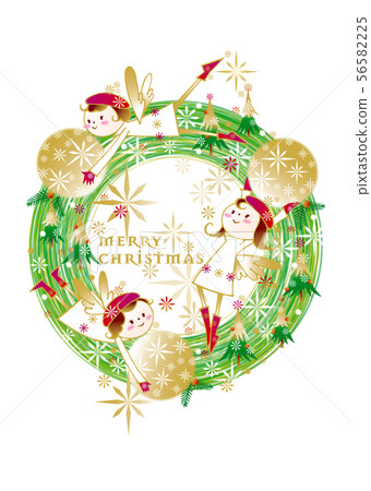Christmas card _ white background Christmas card _ white background 56582225