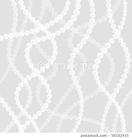 Pearl strings background. Curved wavy strings of 56582435