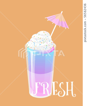 Cocktail jelly shot with toppings. Fresh sweet 56582436