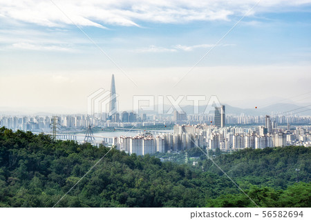 view of seoul from achasan mountain view of seoul from achasan mountain 56582694