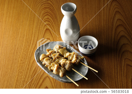 Yakitori and Japanese sake Yakitori and Japanese sake 56583018