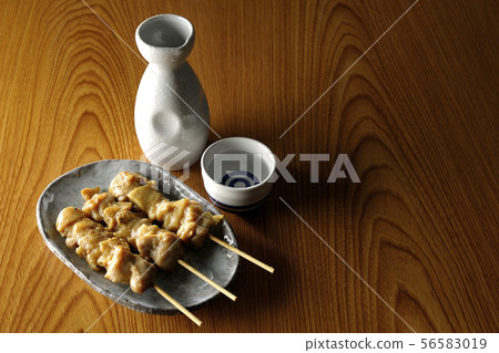 Yakitori and Japanese sake Yakitori and Japanese sake 56583019