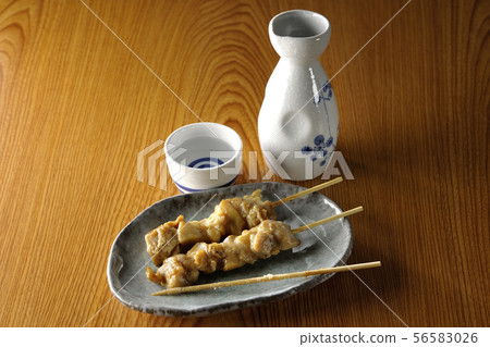 Yakitori and Japanese sake Yakitori and Japanese sake 56583026