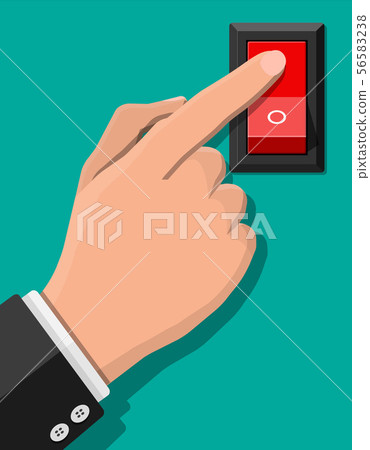 Hand push button switch. Electric control. 56583238