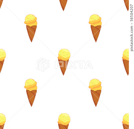 Lemon Ice cream seamless pattern Lemon Ice cream seamless pattern 56584207