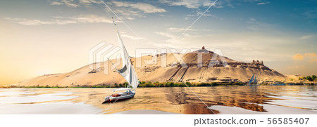 Sunset in Aswan 56585407