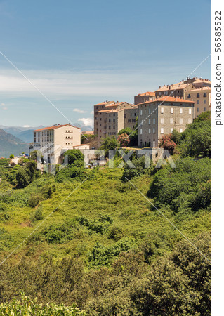 Medieval hilltop village Sartene in Corsica, Medieval hilltop village Sartene in Corsica, 56585522