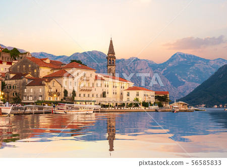 Perast at sunset 56585833