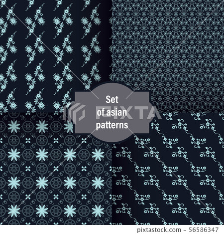 Modern background for decorative design. Trendy art background. Tile seamless asian pattern 56586347