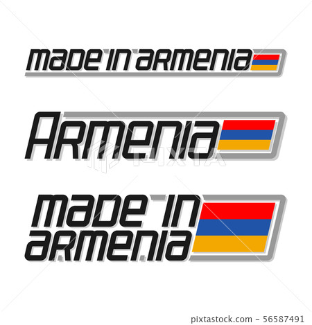 Vector text made in Armenia Vector text made in Armenia 56587491