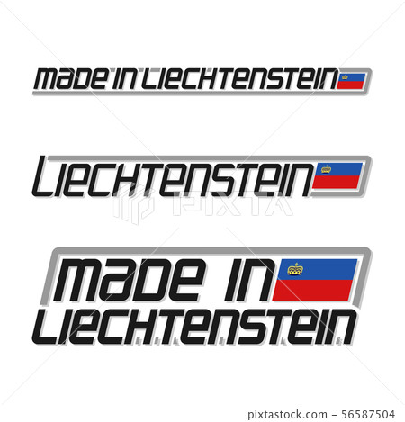 Vector text made in Liechtenstein Vector text made in Liechtenstein 56587504