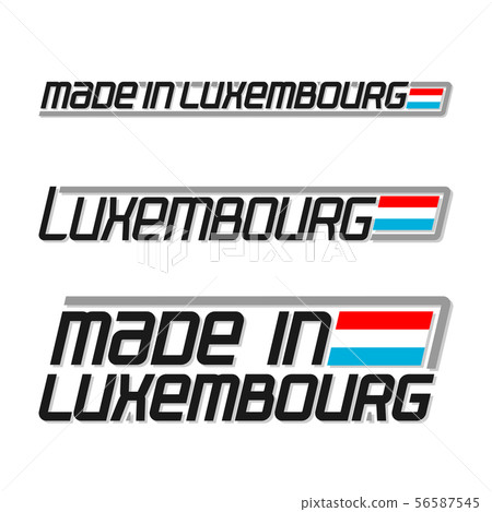 Vector text made in Luxembourg Vector text made in Luxembourg 56587545