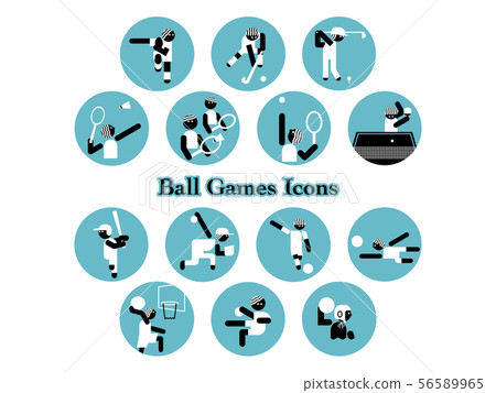 球類運動事件圖標集 56589965