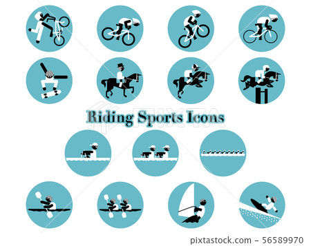 Vehicle competition event icon set 56589970