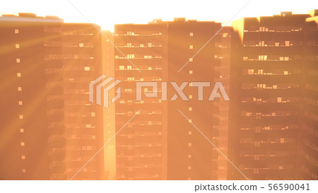 Overpopulated Dystopia Building Blocks in Big City Overpopulated Dystopia Building Blocks in Big City 56590041