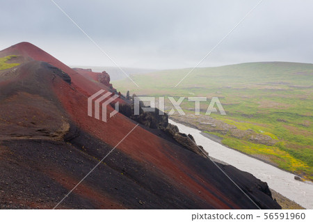Jokulsargljufur National Park on a raining day, 56591960
