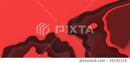 Dragon Island Landscape with blank space red Dragon Island Landscape with blank space red 56592220
