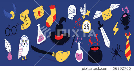 Different elements for witches at school of magic 56592760