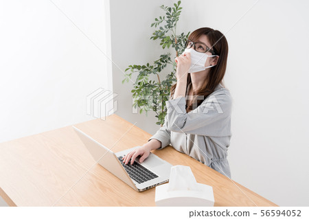 Female, suits, hay fever 56594052