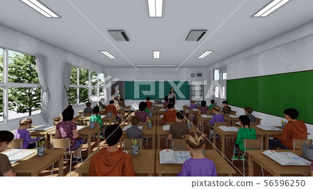 有人例證1的小學教室 有人例證1的小學教室 56596250