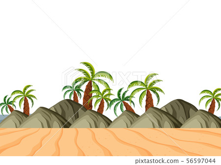 Scenery background of sand and small hills Scenery background of sand and small hills 56597044